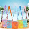 Outdoor Beach Bag Children's Beach Toy Storage Bag Play Sand Utensils Beach Mesh Bag Large Capacity Mesh Bag