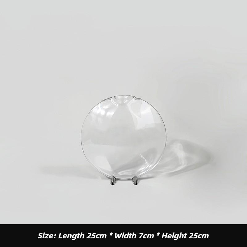 

Glass Vase Creative Living Room Desktop Vases Dining Room Transparent Flower Bottles Home Decoration Flower Container Ornament