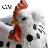 Creative Resin Sculpture Planter Chicken Family Planter, Cute Plant Pot, Decorative Artistic Terrace Garden Statue Farmhouse Container for Succulents