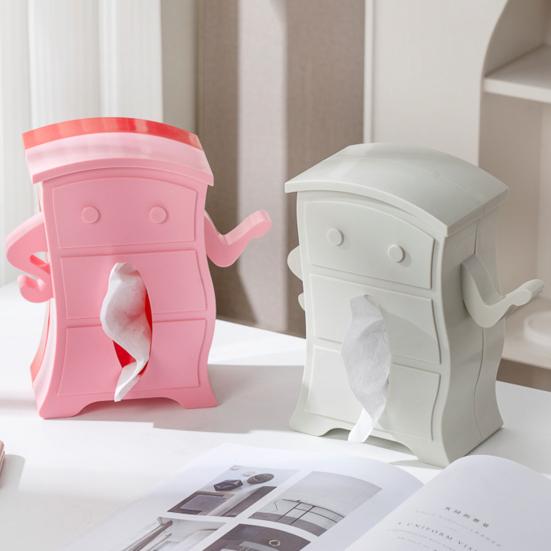 Yousheng Roztomý držák na papírové kapesníky Kreativní tvar Živé barvy Protiskluzový design Velká kapacita Držák na papír Úspora místa Stolní dekorace