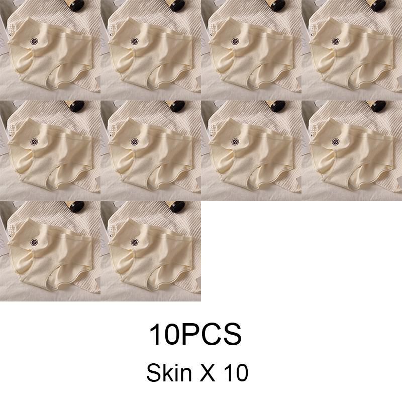 10PCS Sexy Panties Women Panties Cotton Kit Womens Cotton Briefs Underwear Japanese Woman Lingerie Plus Size Seamless Underpants