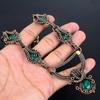 Emerald Necklace, 999 Copper Wire Wrapped Necklace Gemstone Jewelry, Handmade Necklace Amazing Jewelry, Gift For Her