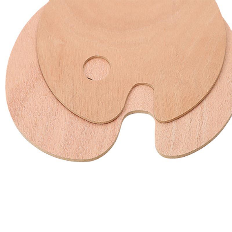 Oval Wooden Color Palette for Art Students