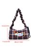 Cute Dachshund Cartoon Suede Shoulder Handbag - 2025 Niche Women's Underarm Square Bag