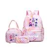 Kpop Witch Hunter Backpack Lunch Bag Pencil Case Set Student Animation Fashion School Bag Pencil Case Lunch Bag