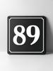Metal House Number Sign, Black White Contrast, Outdoor Wall Decor for Home Street
