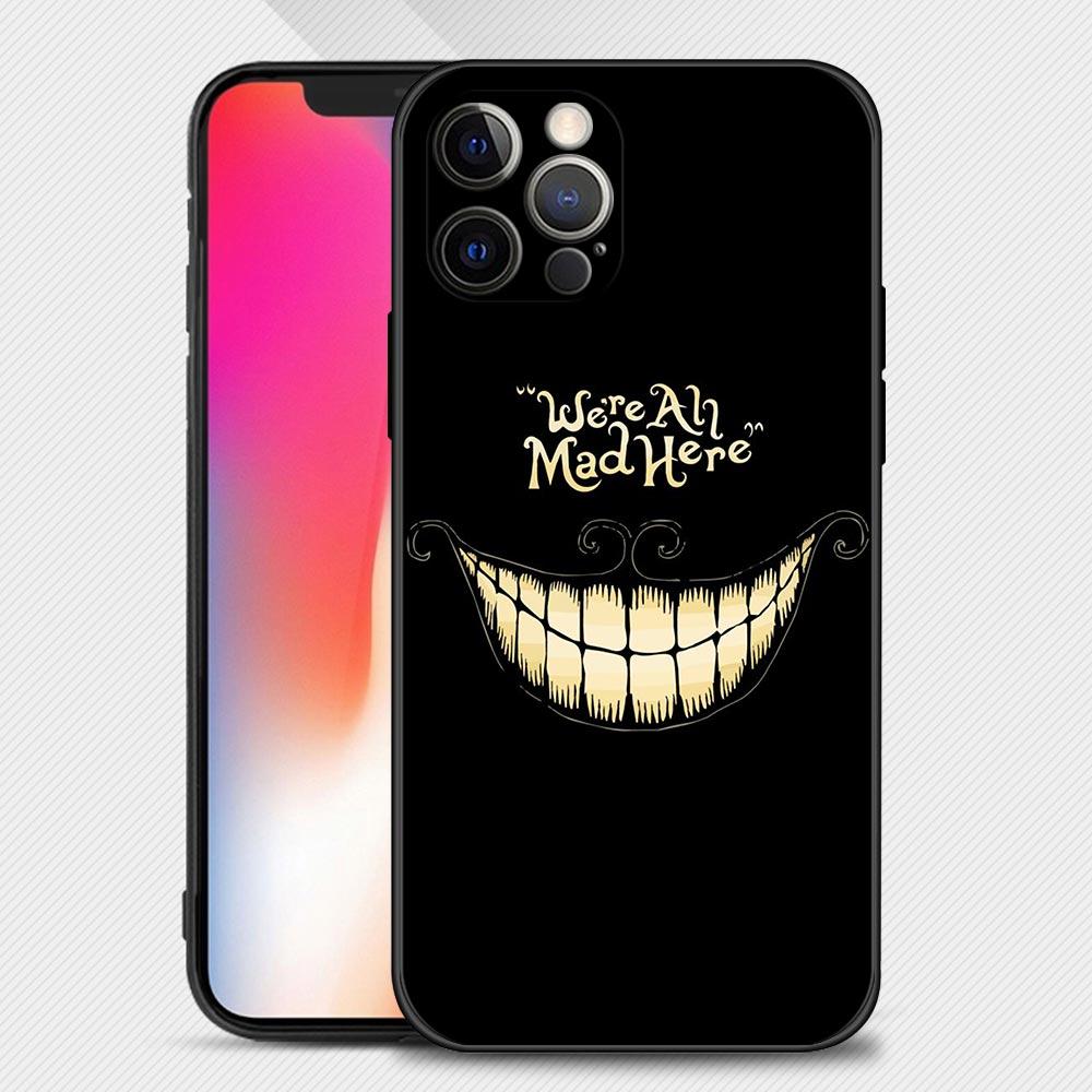 Scary Smile Skeleton Devil Case For Apple iPhone 14 13 12 11 Pro Max 13 12 Mini XS Max XR X 7 8 Plus 6 6S Silicone Shell