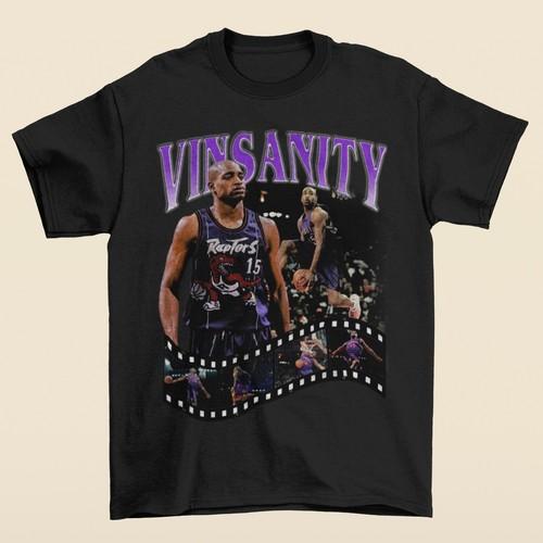 Vince Carter VINSANITY Toronto Vintage Bootleg Style T-Shirt S разноцветный