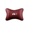 hijk1 Car Seat Leather Headrest Neck Cushioning Support Head Pillow For VW GTI Polo Golf Passat Tiguan Arteon Touareg CC Taigo Caddy