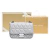 MICHAEL KORS Sloan Leather Shoulder Bag, Crossbody Bag Small Women's Pearl Gray 30S7SSLL1L-081