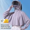 Women UV Protection Sun Shirt Ice Silk Breathable Thin Face Mask Full Coverage Neck Gaiter for Cycling Outdoor Summer Cooling