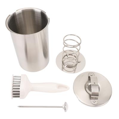 Steamed Meat Bucket Stainless Steel Kitchen Bacon Meat Pressure Cooker with Thermometer Type 1