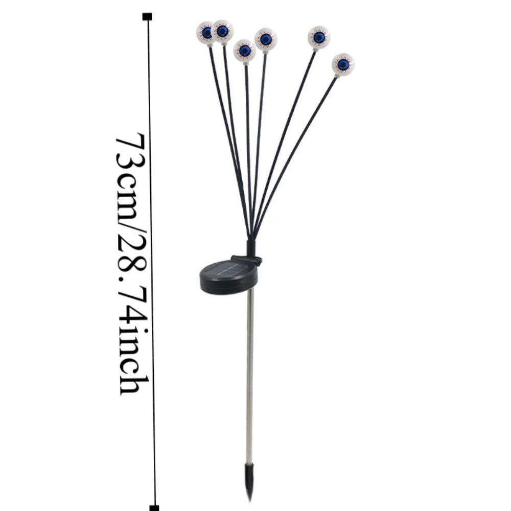 6PCS Plug-in Light Halloween Outdoor Decoration Atmosphere Solar Garden Lawn Lights  Bar