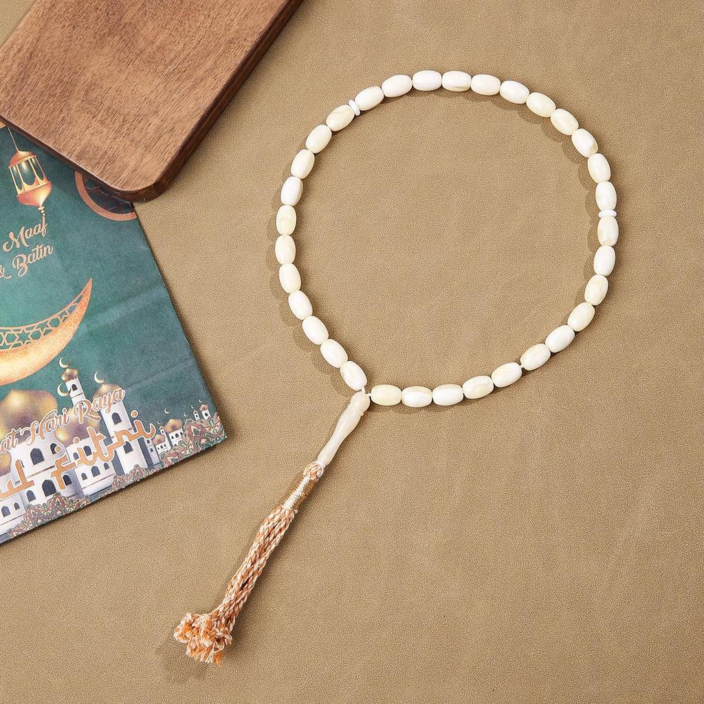 Hui Muslimischer 33-Perlen-Tasbih Gebetsperlen mit arabischer Quaste