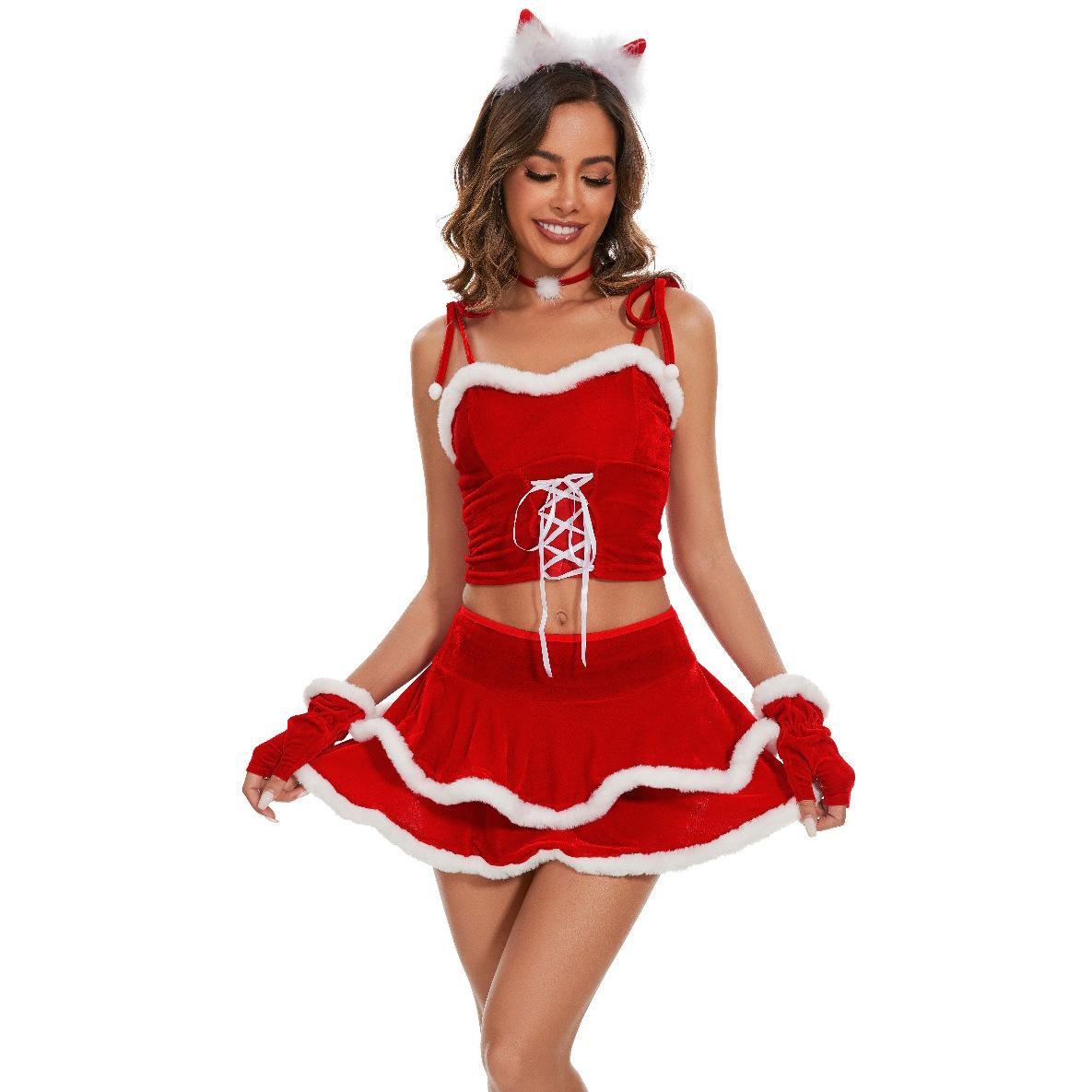 

M-XL новые модели, шальная рождественская одежда, рождественская одежда, сексуальная рождественская одежда COS, одежда для выступлений, праздничная униформа M