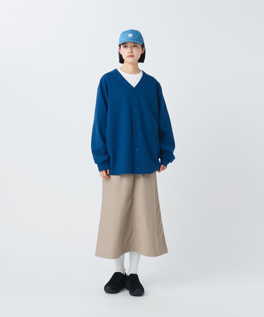 Snow Peak Double Knit Cardigan XL CS-26SU008, Men's/Women's, Blue,