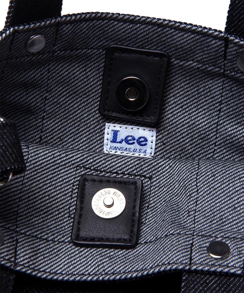 Lee Cotton Mini Square Two-Way Bag Black