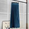 Fustă Femei Vară Casual Versatilă Elastică Talie Înaltă Largă Fustă Supradimensionată Elastică Bumbac Rochii Elegante Culoare Solidă