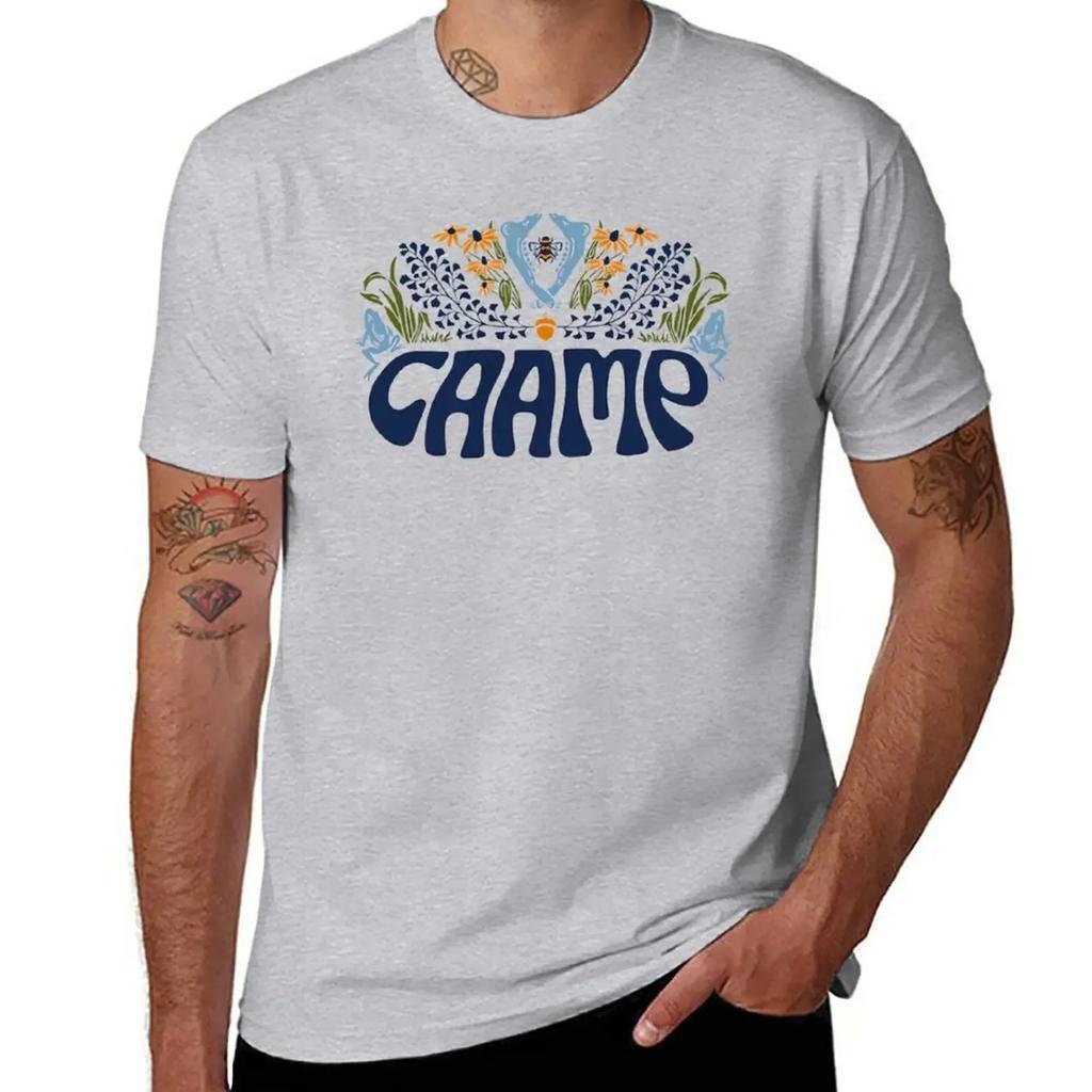 caamp T-Shirt korean fashion blanks graphic t-shirts big and tall