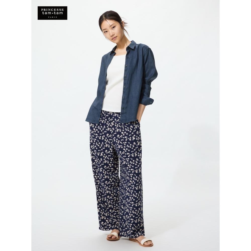 Uniqlo Japan Rayon Print Long Pants