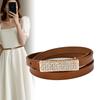 Leather Belt Female Cowhide Belt Female Student Decorative Thin Belt With Skirt Jeans Belt