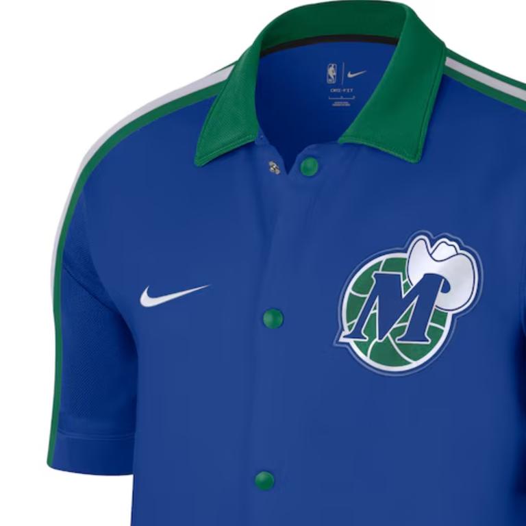 Nike Color Block Striped Short Sleeve Baseball Jersey With Printed Letters Men tops Blue DB2445-495