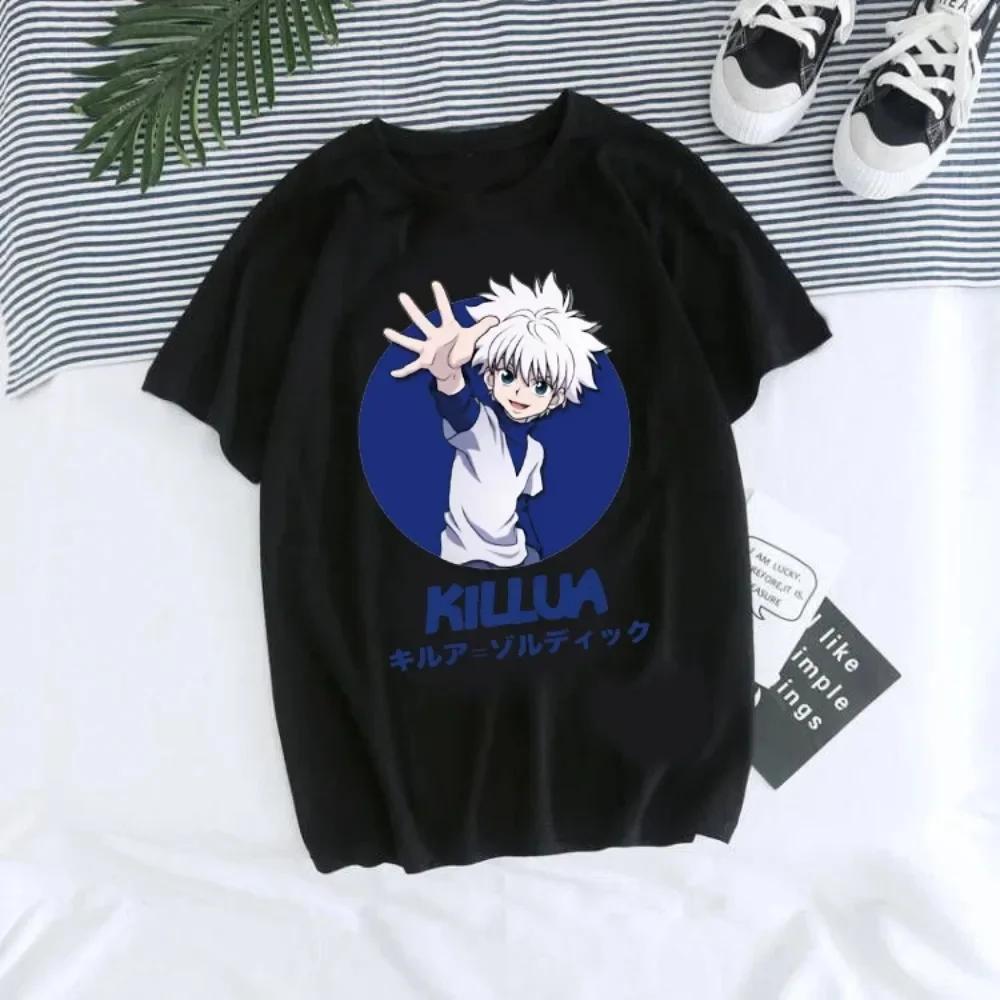 Anime Hunter X Hunter T-shirt Japan Manga Hisoka Killua Zoldyck Kawaii Funny T Shirts Kurapika Devil Eye Short Sleeve Tee Tops