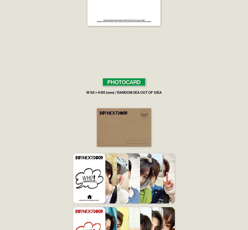 BOYNEXTDOOR [WHO!] 1st Single Album