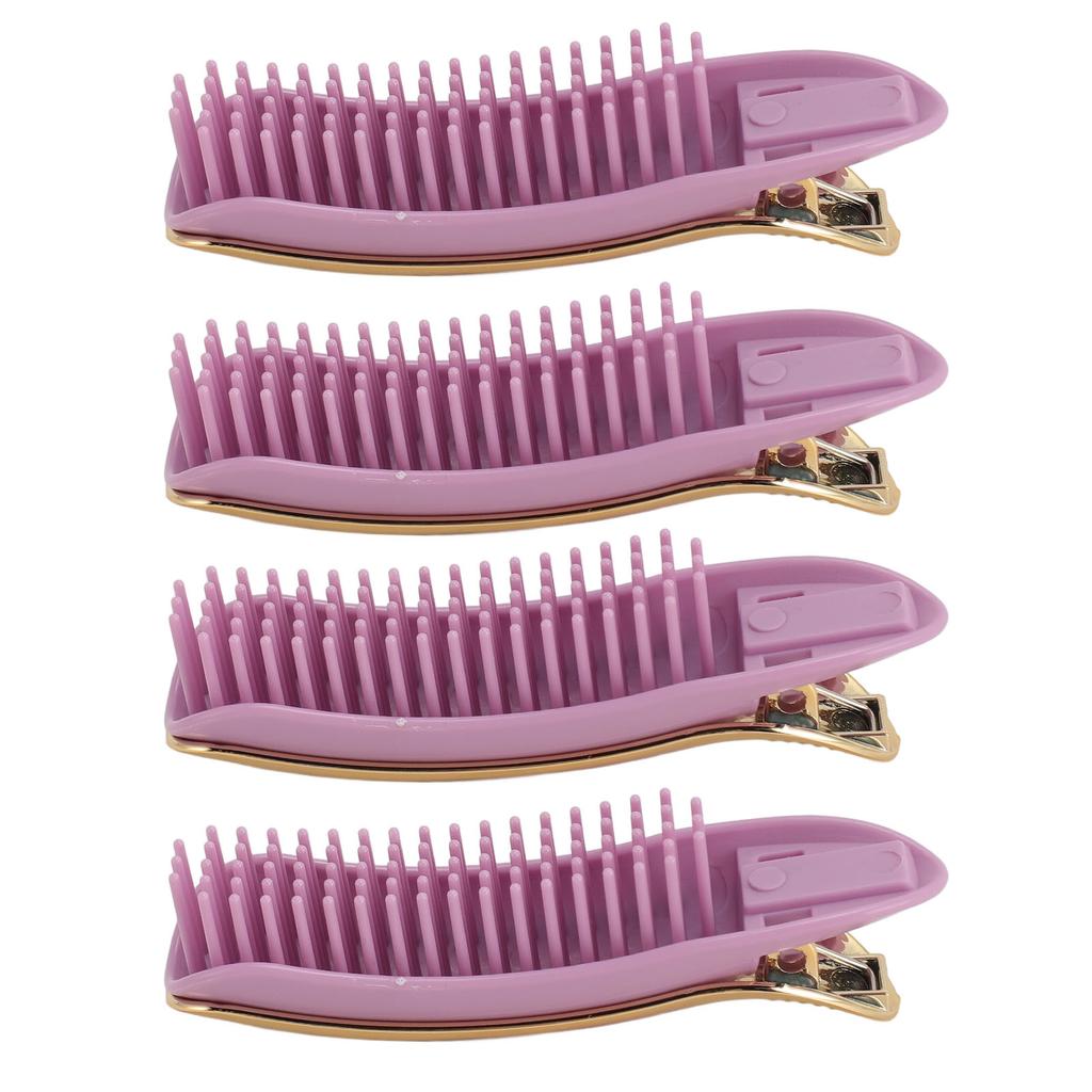 4pcs Volumizing Hair Clips Professional Instant Root Lifting Clips for Women Girls Purple