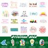 50 Small Size 4Cm Inspirational English Slogan Suitcase Sticker Removable Without Glue Waterproof Graffiti Sticker Batch
