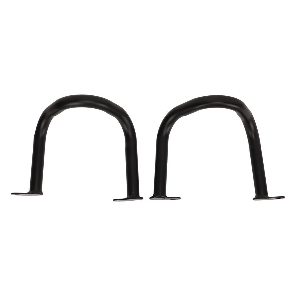 2 STÜCKE Motorsturzbügel Eisen Harteloxiert Carbon Schwarz Oberfläche für Interceptor 650 Continental 650