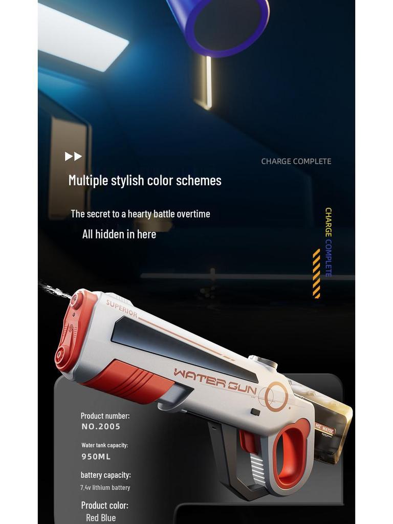 Automatic Pulse Electric Water Gun with Lights for Kids - Outdoor Splash Toy