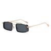 Trendy Metal Double-bar Sunglasses, Fashionable And Business-appropriate Uv-protective Sunglasses, Small Frame Glasses8854X