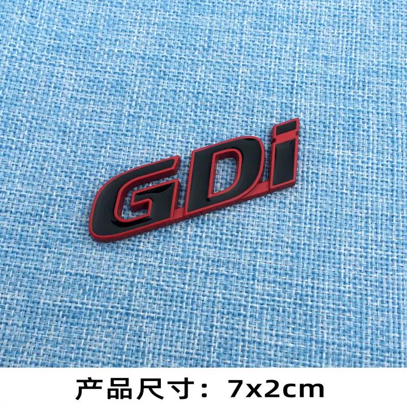 Personalized T GDI Car Sticker Body Decoration Sticker Gdi T Three-dimensional Metal Sticker Rear Trunk Sticker Letter Label Turbo