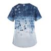 Women's V-neck Fashion Casual Printed Tops And Protective Workwear