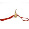 Antique Copper Gourd Hanging Decors Metal Ornament Lucky Tassels Charm Perfect for Living Room Office Car Interior
