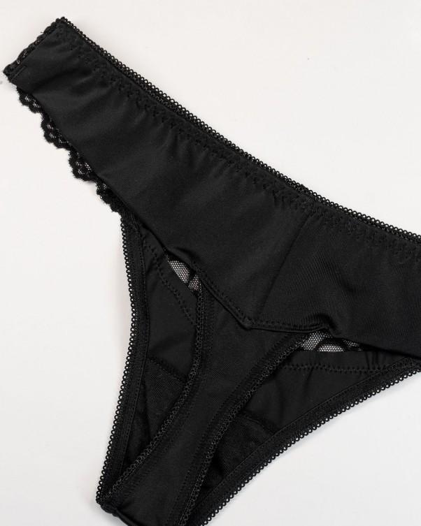 ISSA Plus Květinová krajková tanga