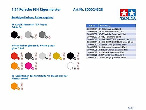 Tamiya Porsche Vehicle 300024328 934 Jaegermeister