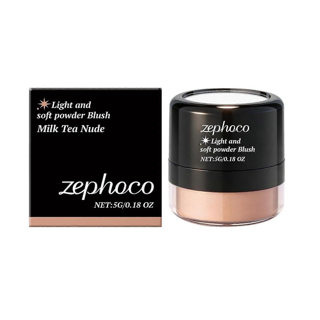 Zephoco Light And Soft Blush (Milk Tea Nude) Matte Soft Mist Texture, Smooth, Non-Powdery, Lightweight And Versatile