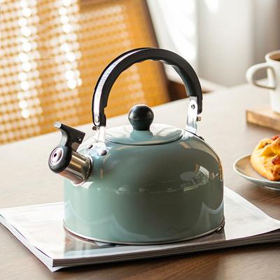 Edelstahl 3L Pfeifenkessel Teekanne Pfeifen Campingflasche