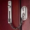 Stainless Steel Door Security Chain: Brushed, Anti-scratch, with Screws, Home/hotel