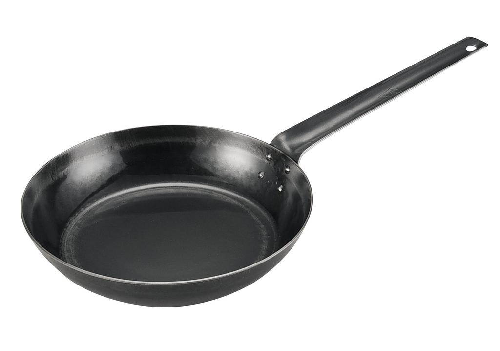 Yamada Industrial Hammered Iron Frying Pan (2.3mm Thick) 22cm