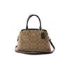 Lillie 26 Monogram Zip Closure Canvas And Leather Handbag Women Handbags Light-Brown 91384-IME7V