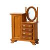 Miniature Dollhouse Vanity Table 1/12 Scale Vintage Dressing Table with Realistic Details for Dollhouse Room Decors