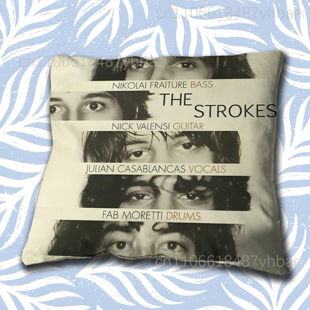The S-Strokes Band Cushion Cover Pillow Cover Decor Pillowcase Printed Cushion Case For Couch