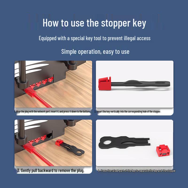 Xunpu RJ45 Network Port Security Blocker