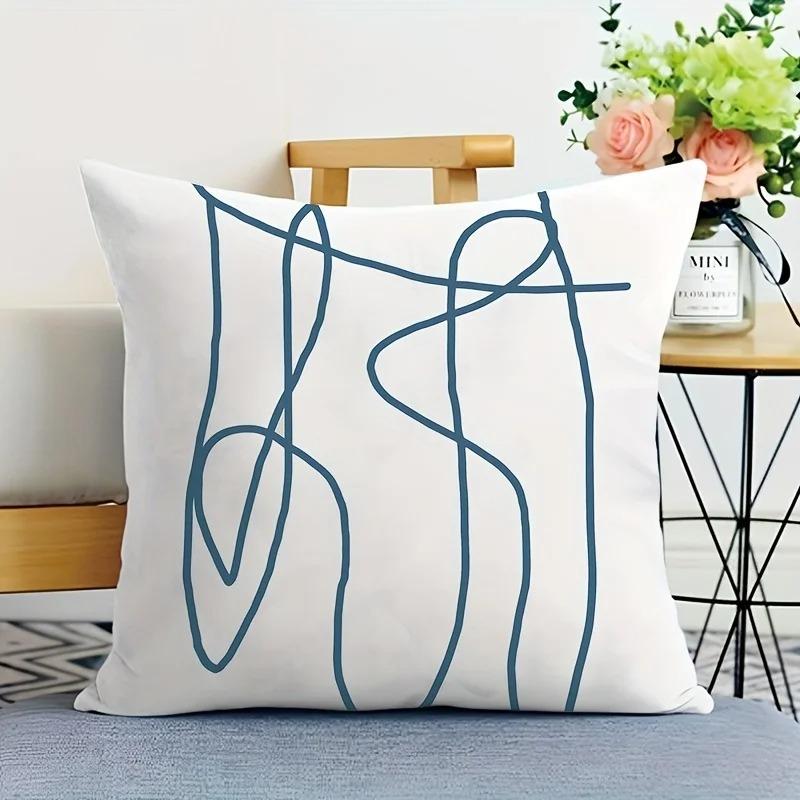 Heimdeko Abstraktes Geometrisches Muster Digitaldruckmuster Kissenbezug Für Sofa Schlafzimmer Auto Kissenbezug