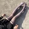 Women Shiny Ultra-Thin Silky Thigh High Stockings Sexy Oily Bright Shimmery Over Knee Long Socks Glossy Hosiery Clubwear