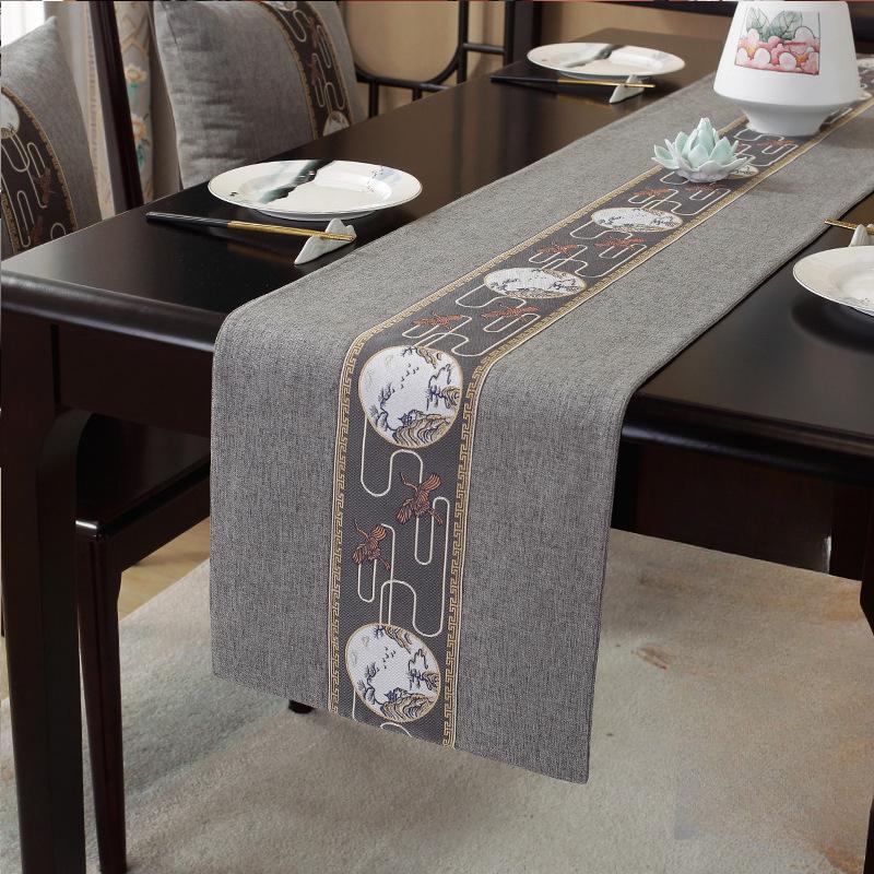 

Новый китайский водонепроницаемый настольный флаг, чайная церемония, дзен, чайный коврик, чайная скатерть, хит продаж, длинная скатерть в китайском стиле 33*180cm 1pcs