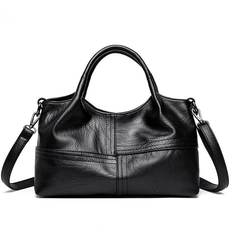 Bag women's bag new casual soft leather light messenger large capacity commuter handbag women's small bag